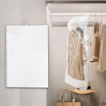 Hanging Vacuum Suit Bag 5 Rings Rotating Hooks Men Cover suits Coat Garment for 70cmx105cm