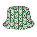 Kohandatud L&auml;&auml;ne-Highlandi valge terjer kutsikas &auml;mbrik&uuml;barad unisex naiste mood suvine &otilde;ues p&auml;ike Westie koerad kalamehe m&uuml;ts One Size