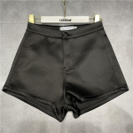 European & American High-Waist Satin Shorts: 2023 Slim, Hip-Wrapped Casual Fashion Small