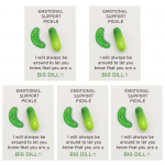 Pickle Pocket Hug Card Emotsionaalne tugi Positiivne Card Mini Pickle Pocket Hug