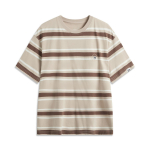 Li Ningi kaubam&auml;rgi logo triibuline vabaaja mugav hingav &uuml;mmarguse kaelusega pullover l&uuml;hikeste varrukatega T-s&auml;rk Meeste T-s&auml;rgid AHSUC03-1 XL