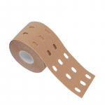 5 cm perforeeritud kinesioloogia elastne kleeplint puuvillane lihaste kaitse sportlased hingav j&otilde;usaal spordiliim p&otilde;lvekaitse must