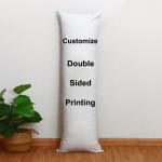 Kohandatud Anime Dakimakura padjapuuriga kehapadi kallistused voodipadi Otaku Cosplay magamine pikk padi magamistoa padi 100x34CM white