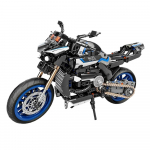 1/8 Skaala Yamaha MT-10SP Tehniline Kuulus Mootorratas Ehitusklotsid Mootorratta Ehituskomplekt T&auml;iskasvanutele Klotsid M&auml;nguasi Festivali Kingitus S&otilde;idukite Kollektsioon sinine