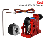 HGX LITE ekstruuder Kahe hammasrattaga ekstruuder Karastatud terasest reduktor Kiire mootor 3D-printeri osad CR10 CR 10S Ender3 V2 VORON jaoks Red Motor Kit