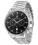 Maserati Tradizione Kronograaf Musta sihverplaadiga Kvartskell R8873646004 100M Meeste k&auml;ekell must