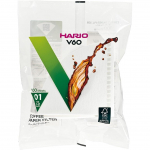 HARIO V60 Valged Paberfiltrid 01W, 1-2 tassile, 100 lehte, Valmistatud Jaapanis, VCF-01-100W