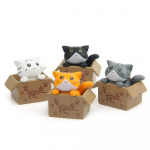 4 tk minikassi kaunistus aia kassipoja kuju kingitus lastele lastele beebituba armas Kawaii m&auml;nguasi minikujukesed kodukaunistus