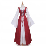 LYRIA Naiste Keskaja Renessansi Kost&uuml;&uuml;m Cosplay &Uuml;ler&otilde;ivas Kleit Vest Victoria Printsess Steam Punk Rihm Pluss Suurus M