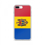 Coque iPhone - Moldavie - Drapeau - Souple - Mitmev&auml;rviline - &Uuml;hilduv iPhone 8 Plus