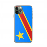 Coque T&eacute;lephone Drapeau r&eacute;publique d&eacute;mocratique du Congo &ndash; iPhone 11 Pro