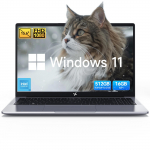 Hunidun Hibook 6 S&uuml;learvuti 15,6 tolli 16GB+256/512GB Intel TwinLake N150 4 tuuma 4 l&otilde;imelist Windows11 Home S&uuml;learvuti 16GB+256GB hall