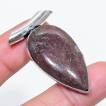 Natural Bloodstone Gemstone 925 Sterling Silver Jewelry Pendant 1.85 s4s15