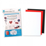 Plastique magique color&eacute; th&egrave;me amour (3 feuilles + 30 dessins) cr&eacute;atifs r&eacute;alisations modelage cuisson diy