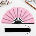 Folding Popping Decoration Lightweight Ornament Boots on The Ground Fan for Stage Performance Red