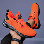 Meeste tossud Mehelikud tennisejalatsid Hingav v&otilde;rk Meeste vabaajajalatsid V&auml;litingimustes libisemiskindlad Spordijalatsid Jalutamiseks Kerged Zapatos Para Hombre 40 oranž