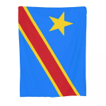 Kongo Kinshasa Zaire lipp Kootud tekk Fliisist soe visketekk voodipesuks diivanile magamistoa tekiks 40x50in