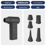 2025 Kiire turbiinventilaator: Tormimasin Lume- ja Tolmipuhur 12.2 x 9.4 x 3.6