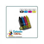 Cartouches compatibles EPSON 16XL - Lot de 4 - Couleurs: noir, cyan, magenta, jaune