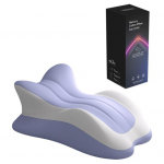 Paaride tuharipadi 3D kumer laineline seljapadi mitmepositsiooniline tugi m&auml;luvahust kiilpadi voodis lamamiseks ja istumiseks paaride intiimsus B lilla