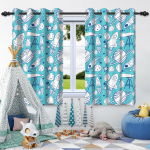 2 tk Kuu T&auml;hed Akna Kardinad Laste Magamistuba Kodu Elutuba Kaunistus Pimendav Kardin Soojusisolatsioon M&uuml;rasummutus 50x160cm 2pcs