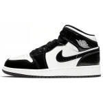 Air Jordan 1 Mid SE GS All Star 2021 Laste tossud Must Valge DD2192-001 36
