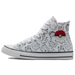 Pokemon x Converse Chuck Taylor All Star High Poke Ball Unisex tossud Valge Must University-Red A01651C 37