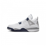 Air Jordan 4 Retro PS Midnight Navy Laste tossud Valge Hele-suitsuhall Tulepunane BQ7669-140 31
