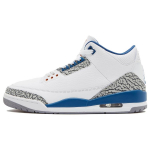 Air Jordan 3 Retro Washington Wizards Meeste Tossud Valge Metallik-Vask T&otilde;eline Sinine CT8532-148 36