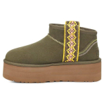 UGG Classic Ultra Mini Platvormiga Punutud - P&otilde;lenud Oliiviroheline Naiste Tennised Roheline 1138491-BTOL 40 brown