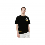 Li Ning Disney Miki Hiire koost&ouml;&ouml; Pehme Mugav Hingav Logoga Tikitud &Uuml;mara kaelusega Vaba L&uuml;hikeste varrukatega T-s&auml;rk Meeste T-s&auml;rgid Must AHSUA75-2 M