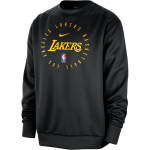Nike X NBA koost&ouml;&ouml; Los Angeles Lakers Dri-Fit SS25 Spotlight Mood Mitmek&uuml;lgne Kiiresti kuivav &Uuml;mmarguse kaelusega dressipluus Meeste dressipluus Must FQ3372-010 M