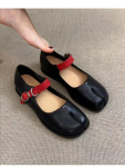 Moodsad, kvaliteetsed, mugavad lamba nahast stiilis split-toe kingad naistele 35 black