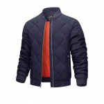 S&uuml;gis- ja talvine meeste heledad puuvillased riided vabaaja rombist p&uuml;stkraega jakk Moodne puuvillase polsterdatud jope XXXL must