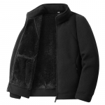 S&uuml;gis-talvine fliisist p&uuml;stkrae termiline kampsun, vabaaja mitmek&uuml;lgne Ollie fliisist paarijakk 4XL must