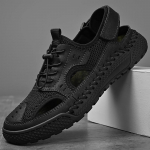 Suvised meeste sandaalid K&auml;sitsi valmistatud v&otilde;rkkangast hingavad vabaajajalatsid 39