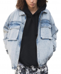 WEGO Unisex Denim Lukuga Korea &Uuml;lem&otilde;&otilde;duline Suurus Heleda Denim Viimistlusega Meeste Jakk, Pealisr&otilde;ivad, S&uuml;gis/Talv Riietus, T&auml;navamood, Stiil, Siluett,