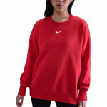 Nike Phnx Flc Os Pikkade varrukatega &Uuml;mmarguse kaelusega Logoga sviiter Naiste sviiter Punane FZ4271657 M