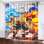 Dragon Ball Anime Kardinad elutuppa magamistuppa Blackout Kardinad 1 tk Kodu Dekoor Perforeeritud Tolmukindel 100x140cm&Grommet Top