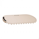 Food Warming Mat Timer (18 Hours) Silicone for Housewarming Holiday Kitchen oval gray oval light brown