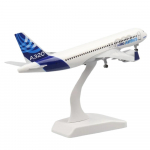 Valatud 20cm Airbus A320 Protot&uuml;&uuml;p Lennuk Simulatsioon Sulam Lennukimudel Pere M&auml;nguasjad ja Kaunistused A320 K&auml;sit&ouml;&ouml; Kingitused valge/sinine