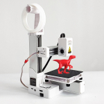 EasyThreed 3D-printer algtaseme &uuml;hilduv PLA TPU 1,75 mm h&otilde;&otilde;gniidiga sisaldab toiteadapterit. US Plug valge