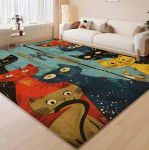 Kassivaip Pehme libisemiskindel ristk&uuml;likukujuline matt Sobib elutuppa, magamistuppa ja v&auml;lisp&otilde;randamattideks V&auml;rvilised kodukaunistusmatid 120x160cm