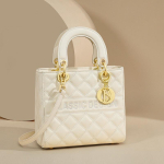 2025 Uus Naiste Kott Printsess Diana Stiilis Crossbody Kott K&otilde;rgeklassiline ni&scaron;itoode Ehtne Nahk S&uuml;gis Talv K&auml;ekott Kotid White（Public Version） beige