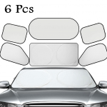 6tk Autole Esiosa Tagumine K&uuml;lg P&auml;ikesekaitsekate Akna P&auml;ikesekate Kate Kaitsekate Kardin Autop&auml;ikesekaitse Kaitse Tuuleklaas 6PCS