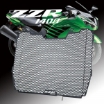 Kawasaki ZZR1400 ZZR 1400 2014 2015 2016 2017 2018 Mootorratta Radiaatori Grilli Kaitse &Otilde;lijahuti Kate Black no logo