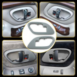 ide Interior Handle Bezels Door Trim Gray for 95-99 Truck Chevy GMC