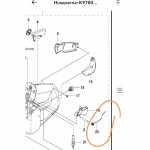 Vedru 5372098-01 Sobib Husqvarna K970 K1270II jaoks