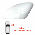 ABS plastic Car Black Rearview Accessories Door Mirror Shell For CITROEN C3 2016 2017 2018  White Car Decoration White-R