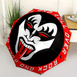 KISS Rock and Roll Over T-s&auml;rk Ametlikult Litsentseeritud Kaubad Vihmavari, Kaasaskantav 3-kordne Kompaktne Vihmavari Meestele ja Naistele,S257